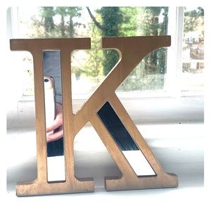 Mirrored Decorative Wall Letter ‘K’